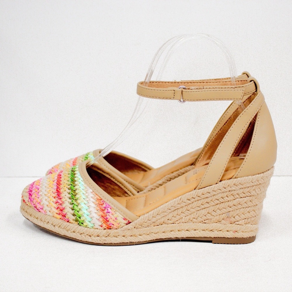 Joie Sloan Espadrille Wedge Sandals, Striped Zig Zag, Women's Size 7 M -NWT - Picture 7 of 12